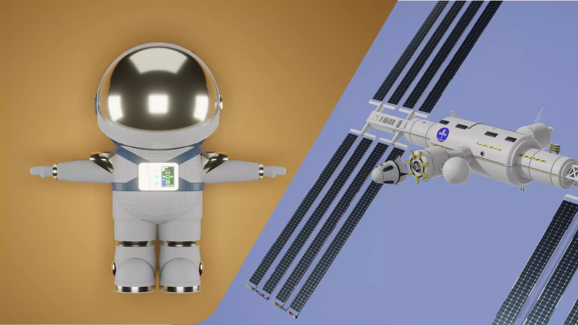 Space Pack Low-poly 3D model_0