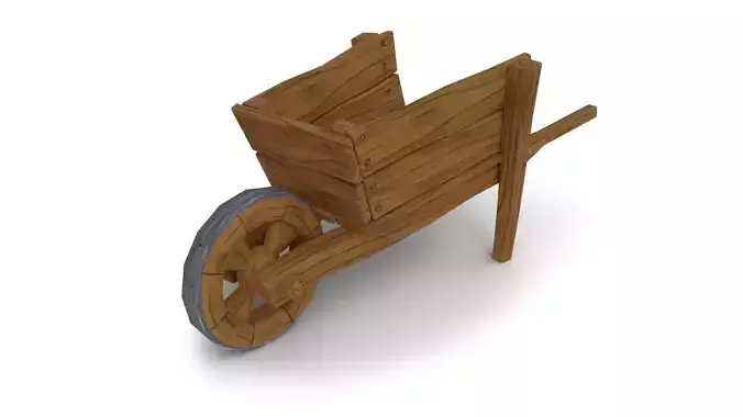 Stylized Wheelbarrow