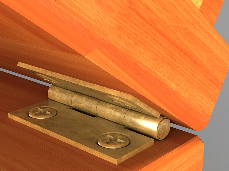 Book on lectern 3D model_4