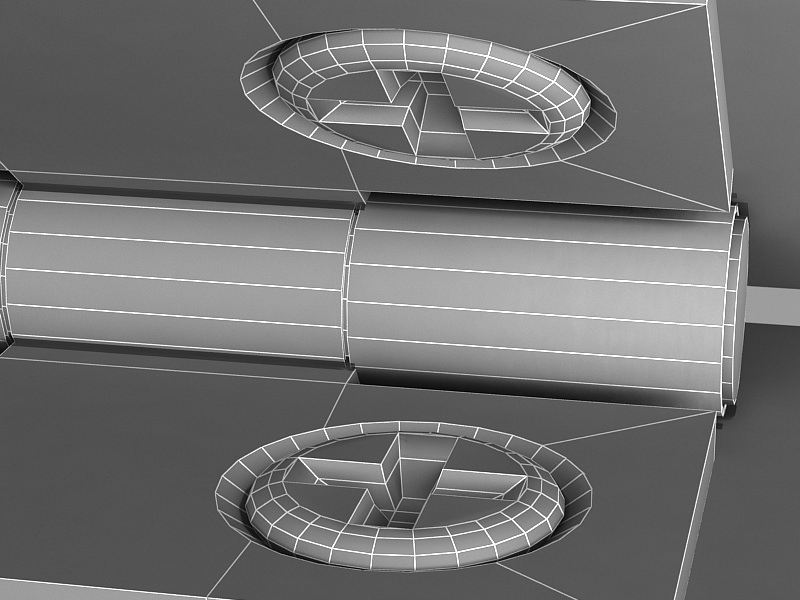 Book on lectern 3D model_9