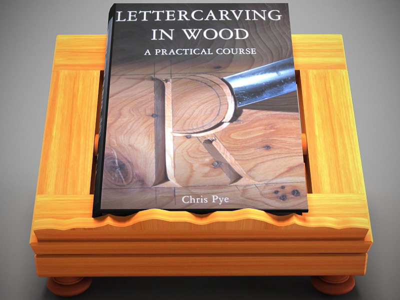 Book on lectern 3D model_1