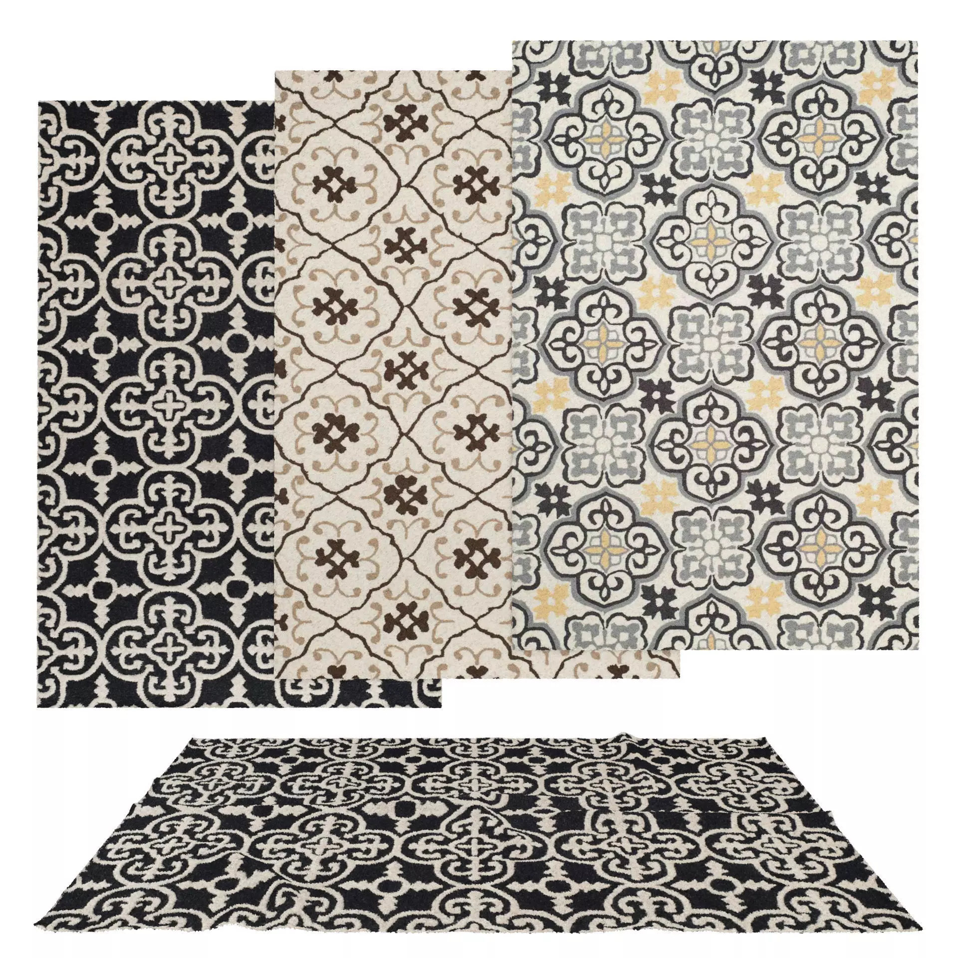 Rugs No 771 Low-poly 3D model_0