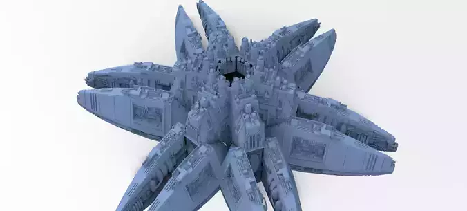 Sci-Fi Flower ring 2 