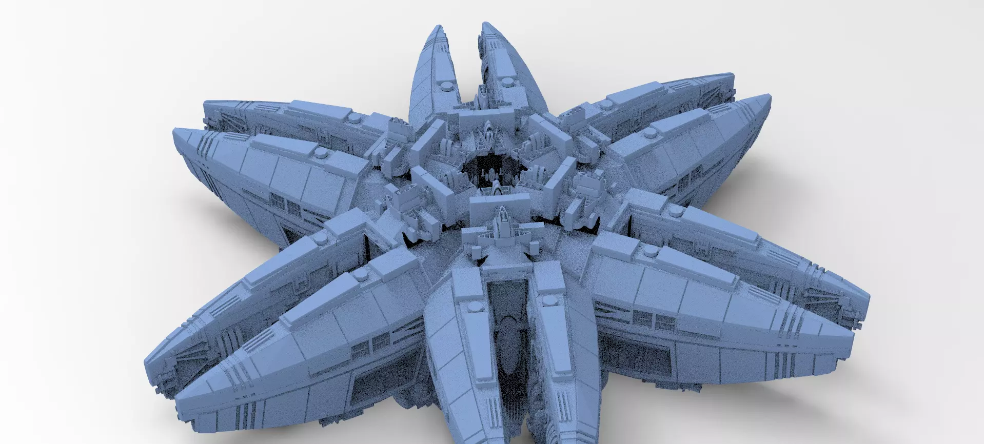 Sci-Fi Flower ring 3  3D model_0