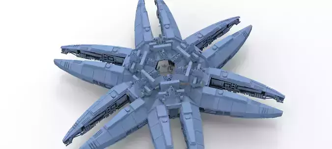 Sci-Fi Flower ring 5