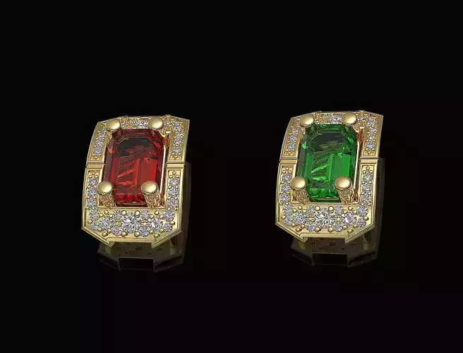 Rectangular cluster pendant