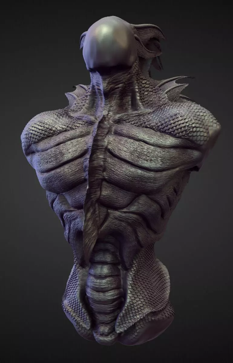 TORSO12 high poly sculpt 3D model_0