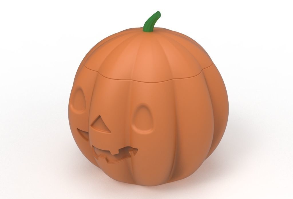 pumpkin pot 3D print model_9