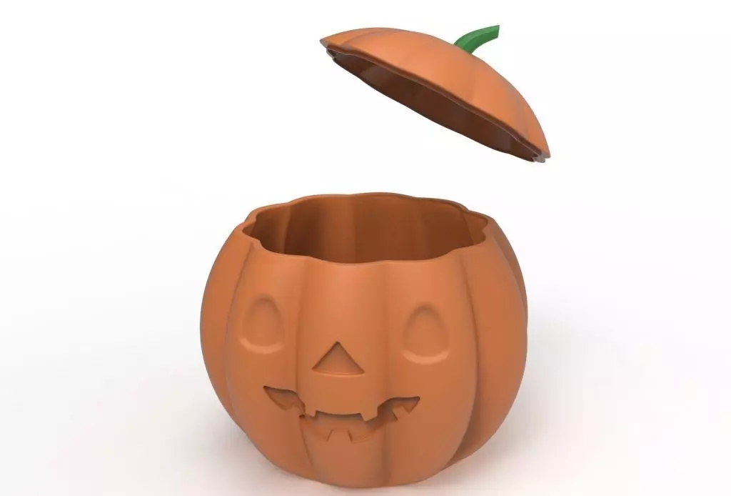 pumpkin pot 3D print model_0