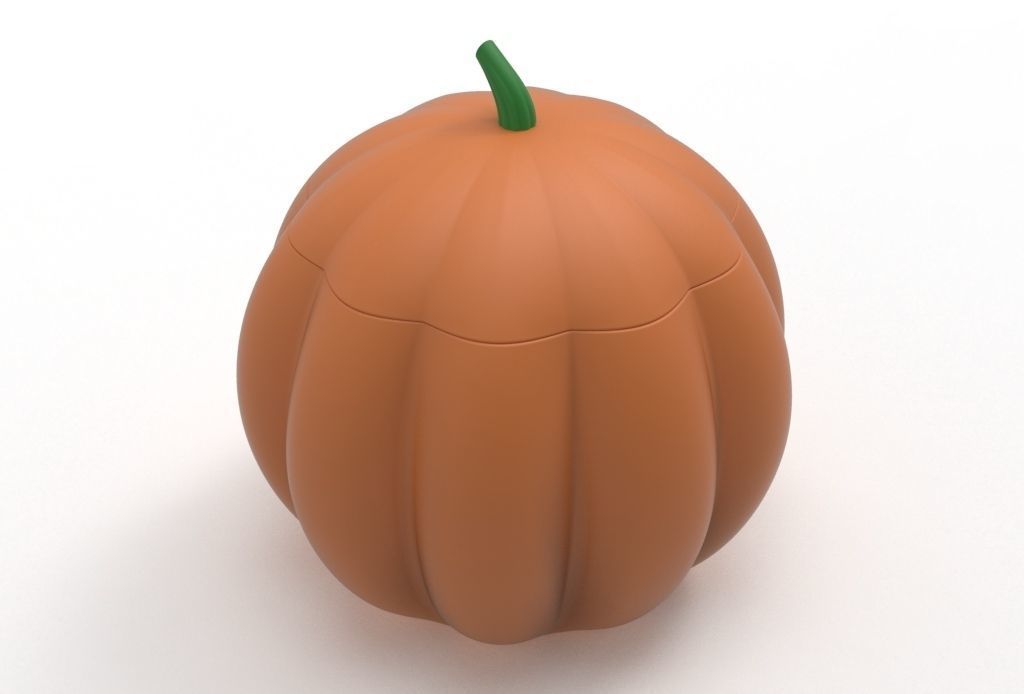 pumpkin pot 3D print model_5