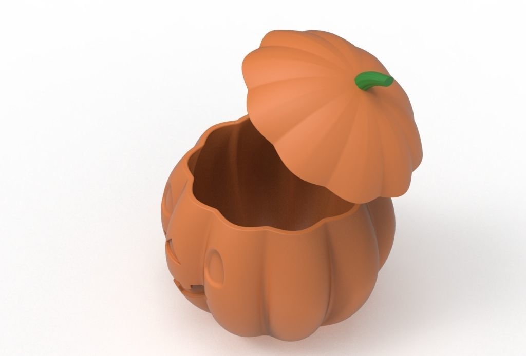 pumpkin pot 3D print model_18