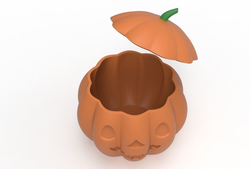 pumpkin pot 3D print model_20