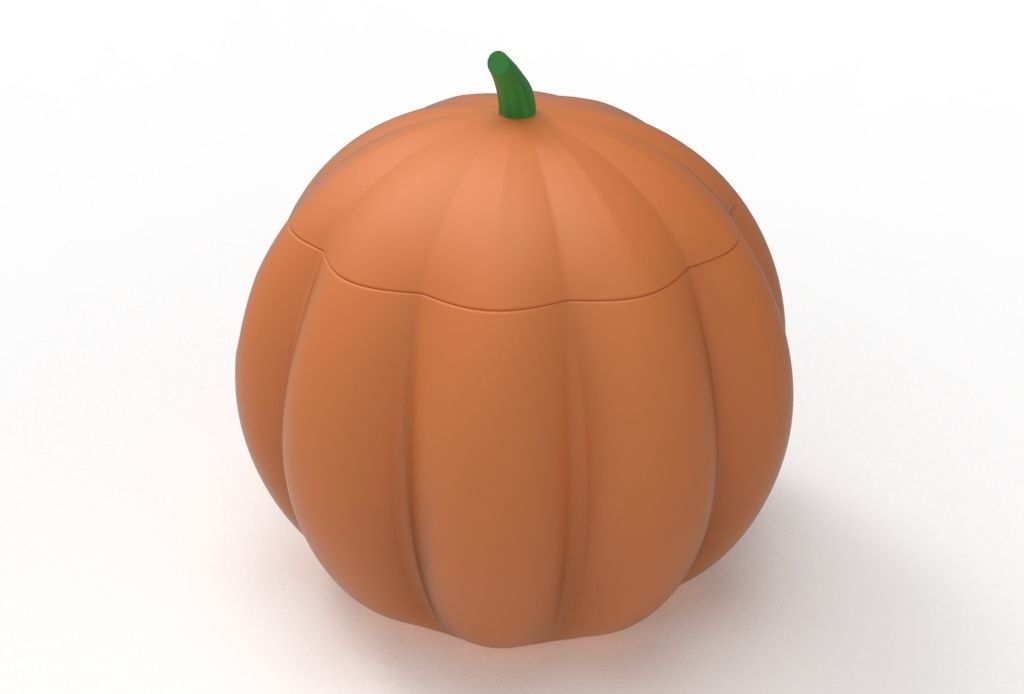 pumpkin pot 3D print model_7
