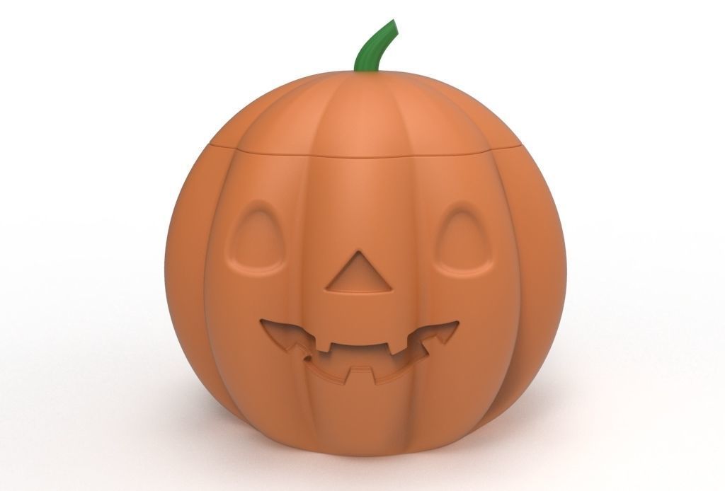 pumpkin pot 3D print model_1