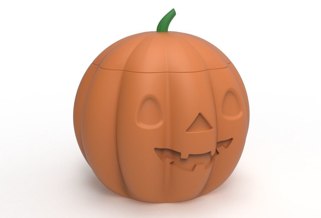 pumpkin pot 3D print model_2