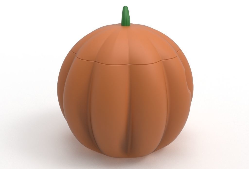pumpkin pot 3D print model_4