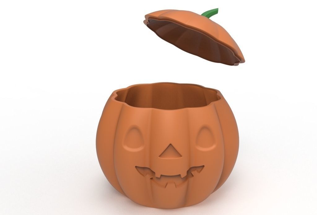 pumpkin pot 3D print model_24