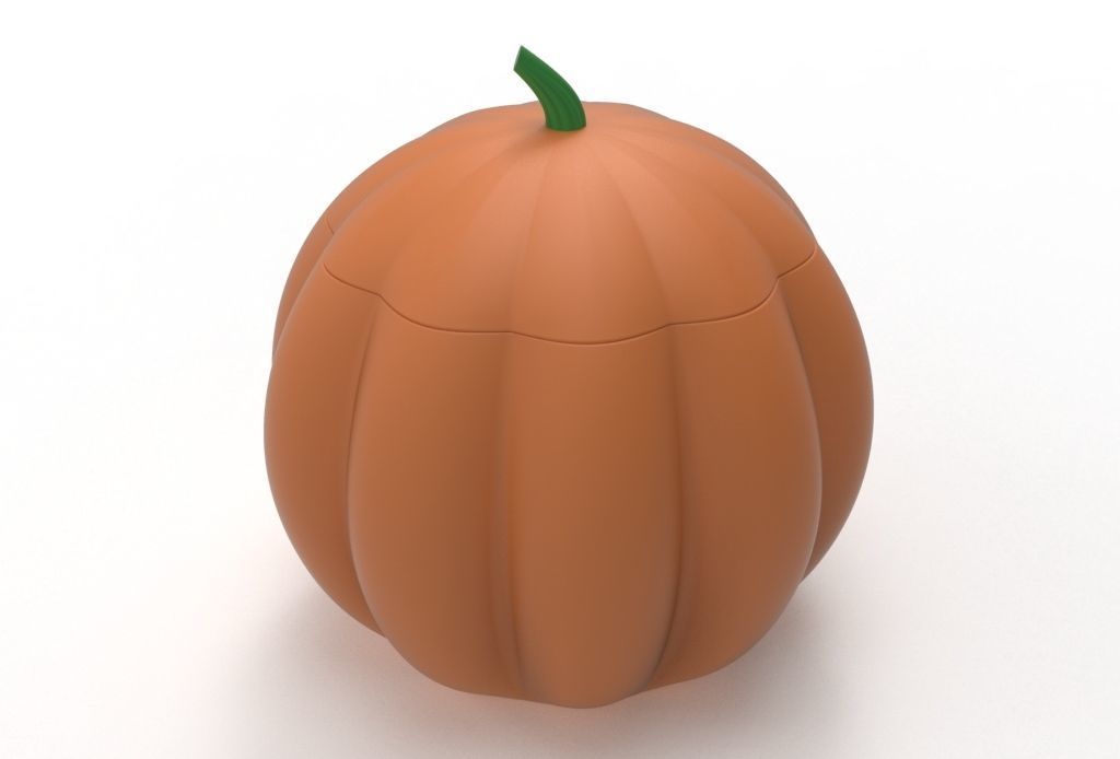 pumpkin pot 3D print model_6