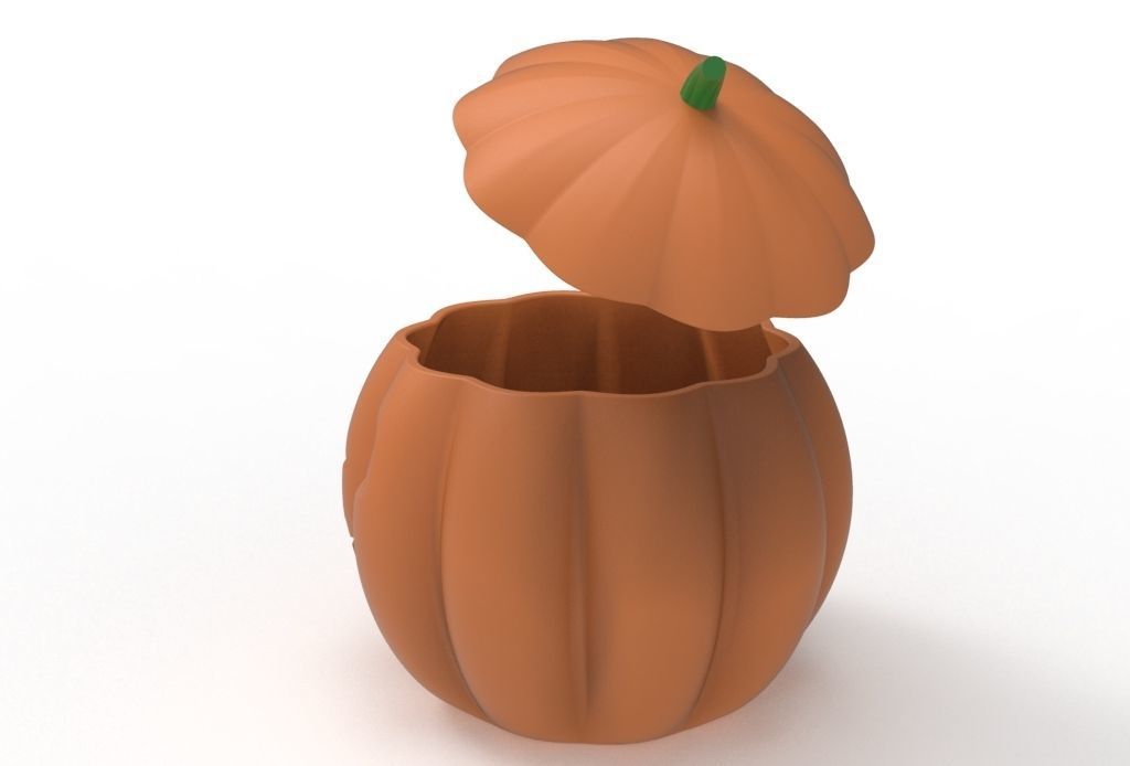 pumpkin pot 3D print model_17
