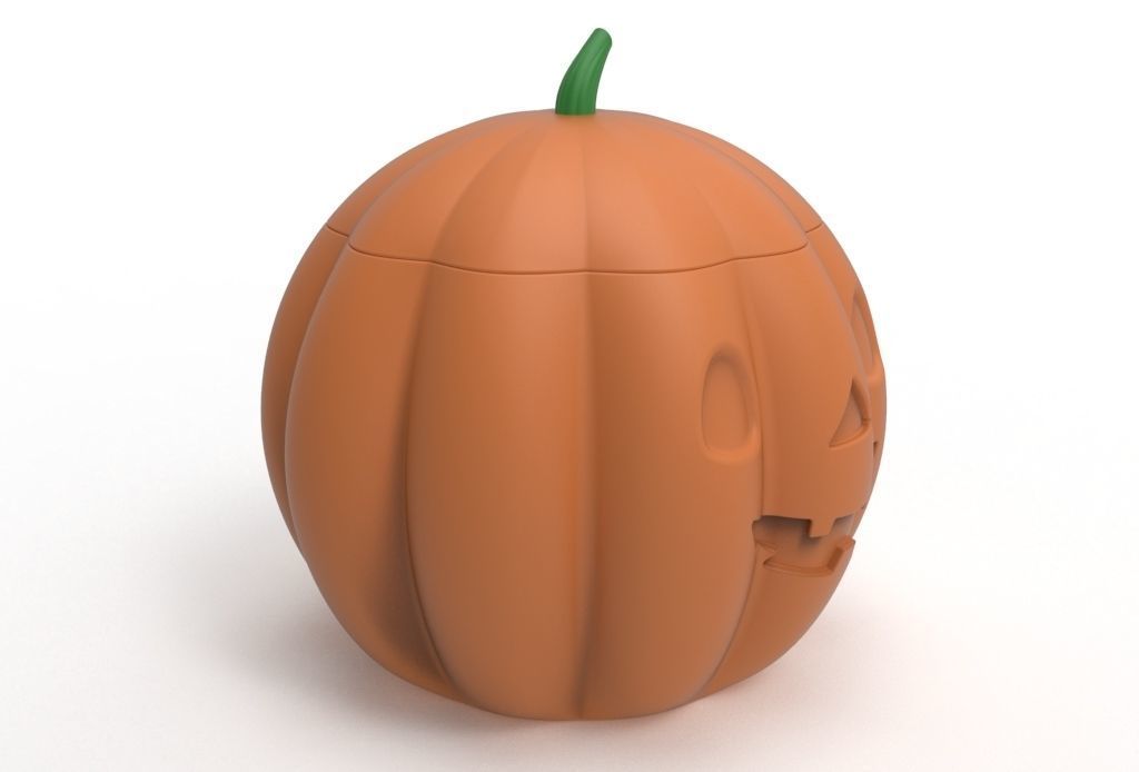 pumpkin pot 3D print model_3