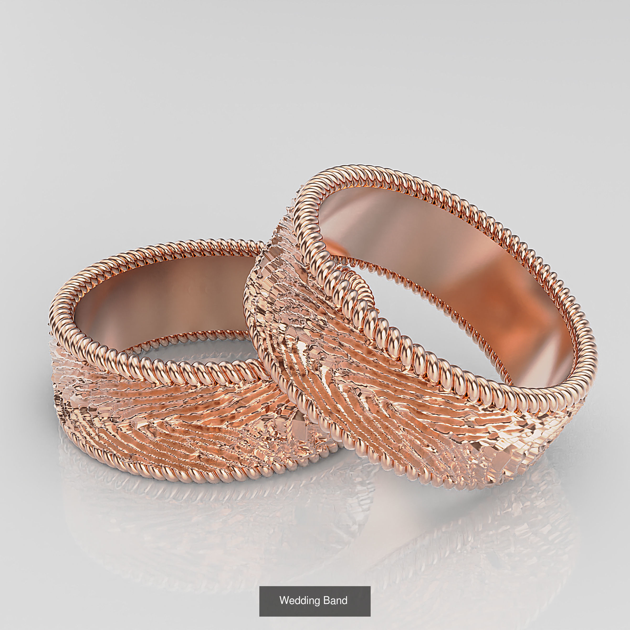Wedding Band 3D Model Collection_43