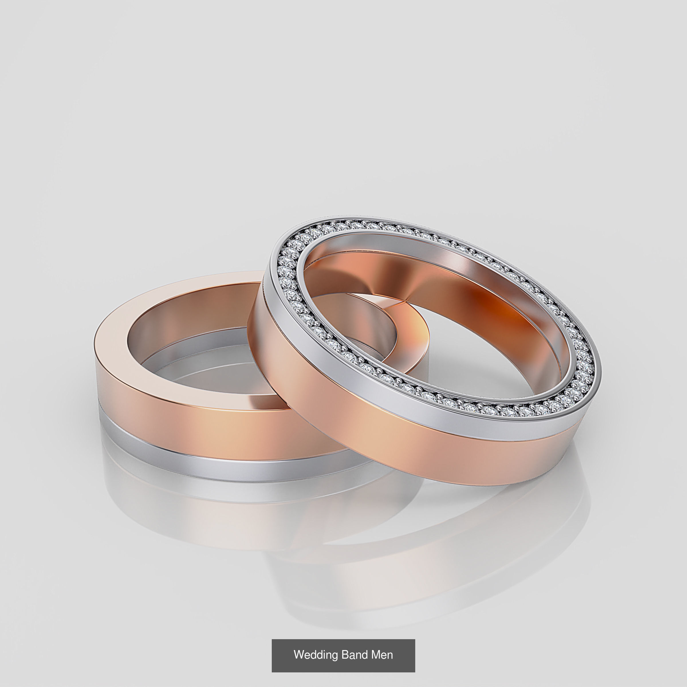 Wedding Band 3D Model Collection_5