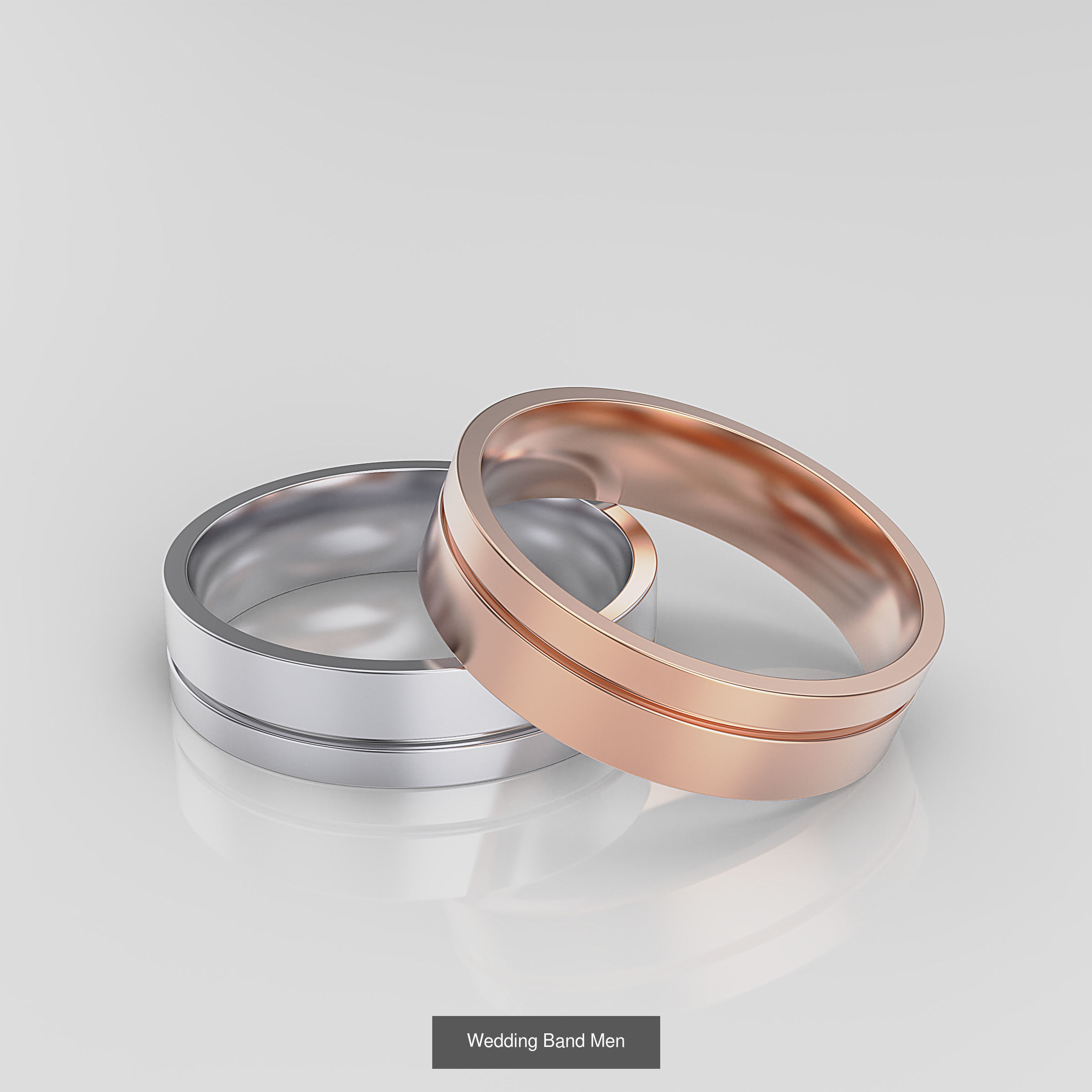 Wedding Band 3D Model Collection_37