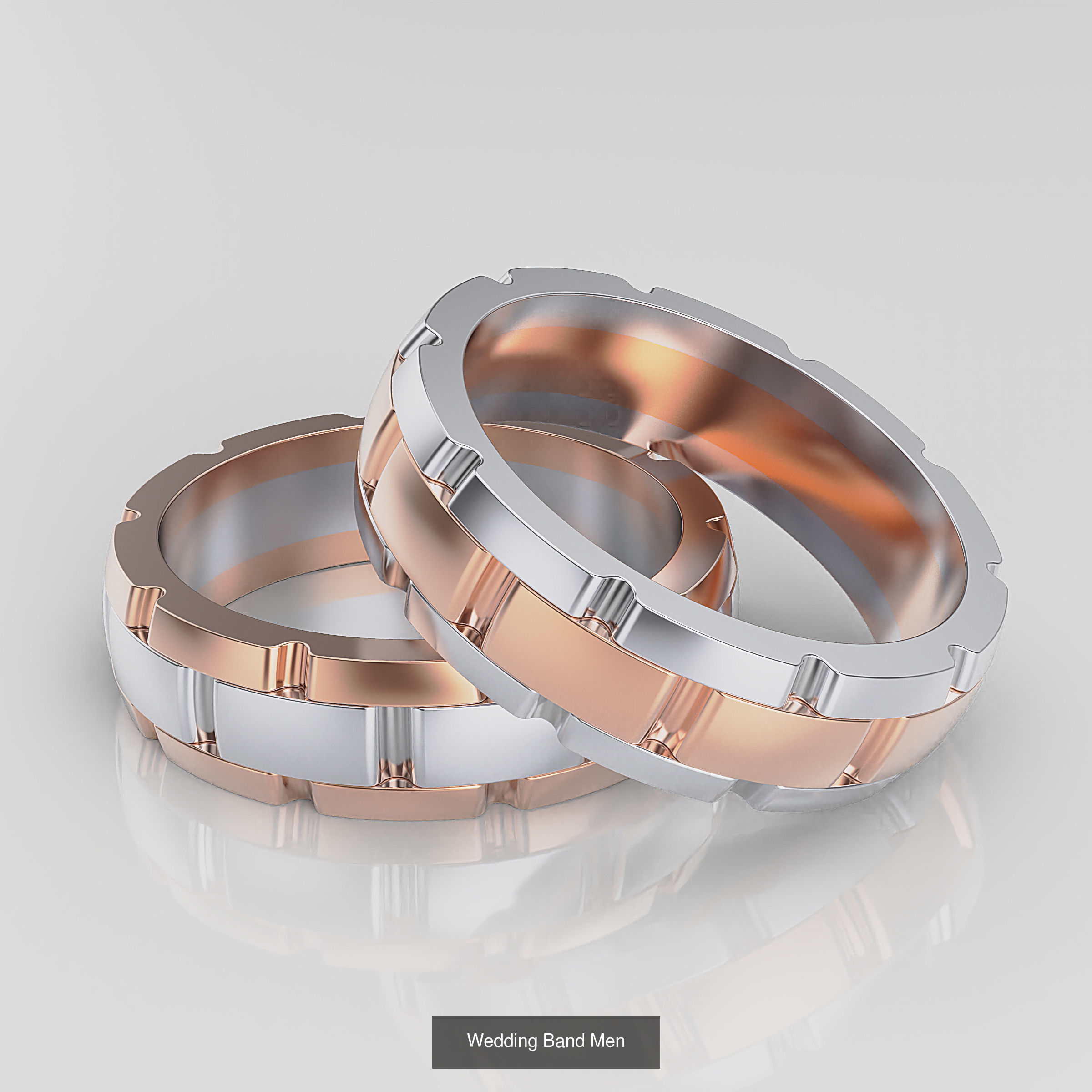 Wedding Band 3D Model Collection_26