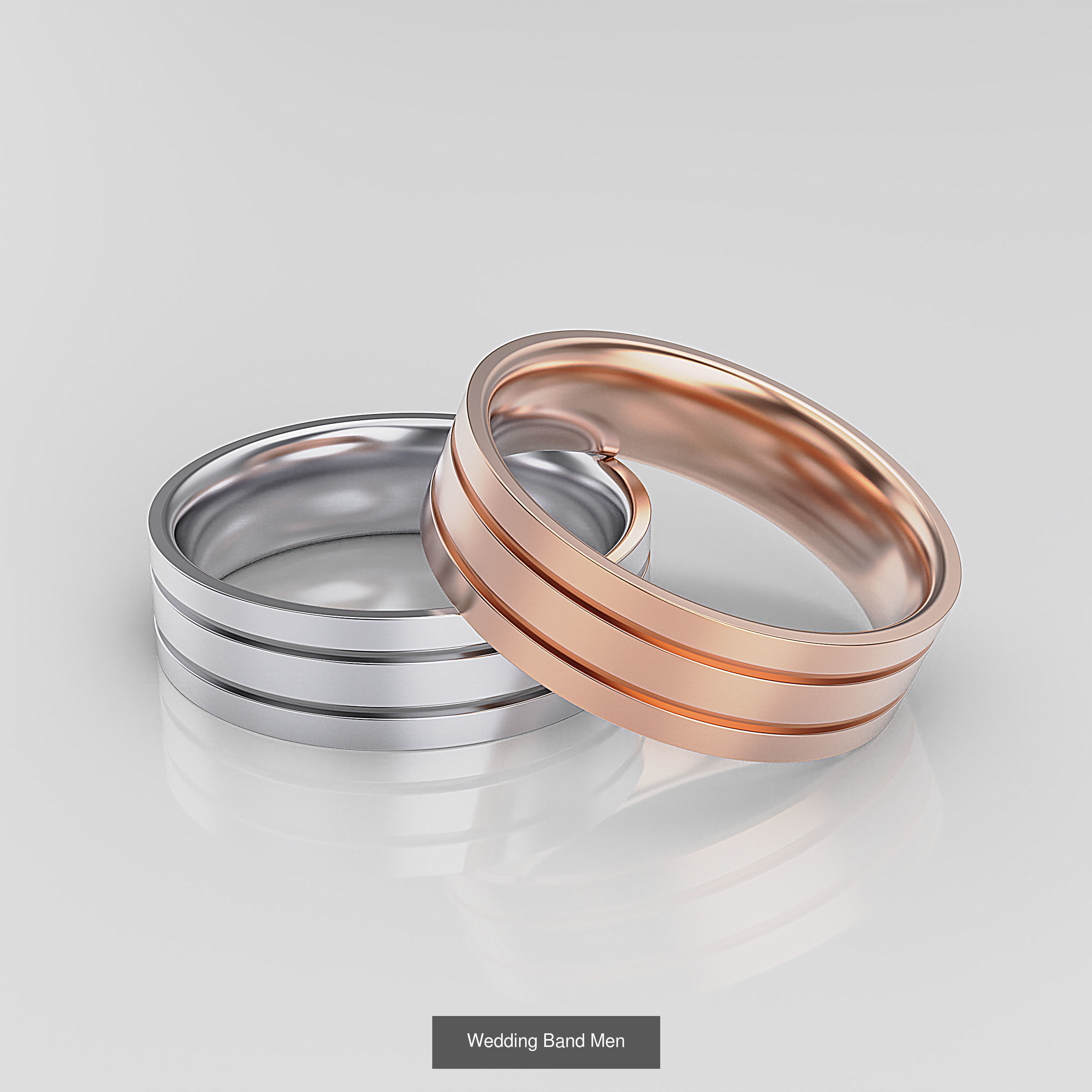 Wedding Band 3D Model Collection_19