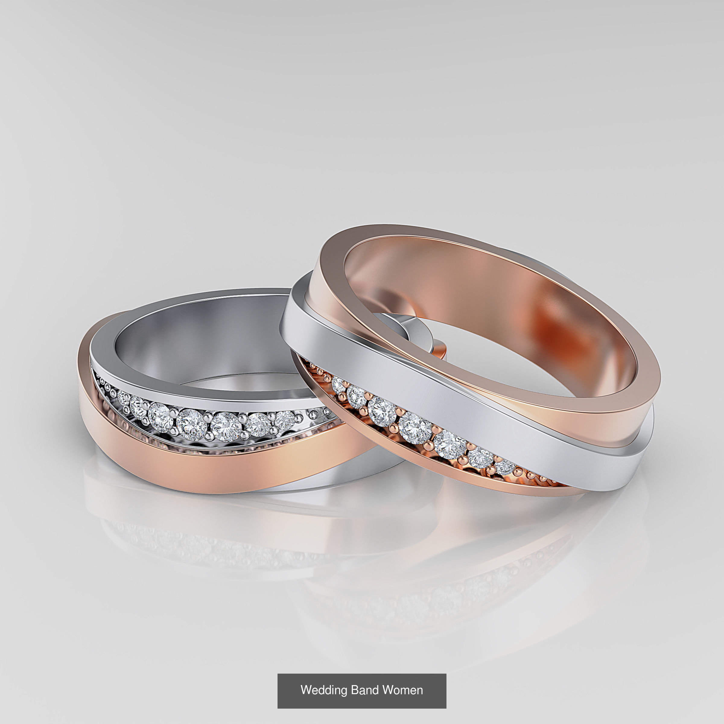 Wedding Band 3D Model Collection_30