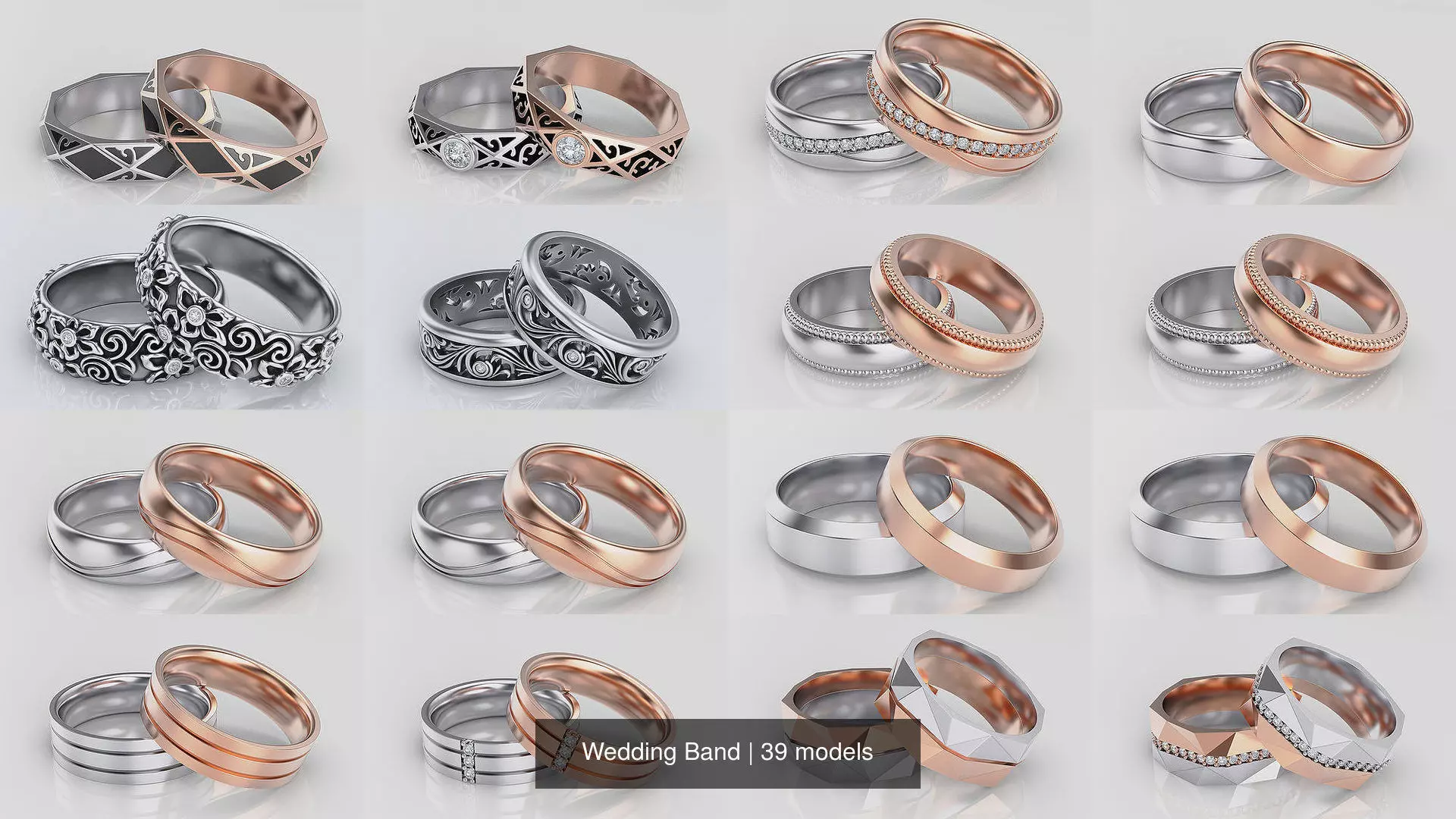 Wedding Band 3D Model Collection_0