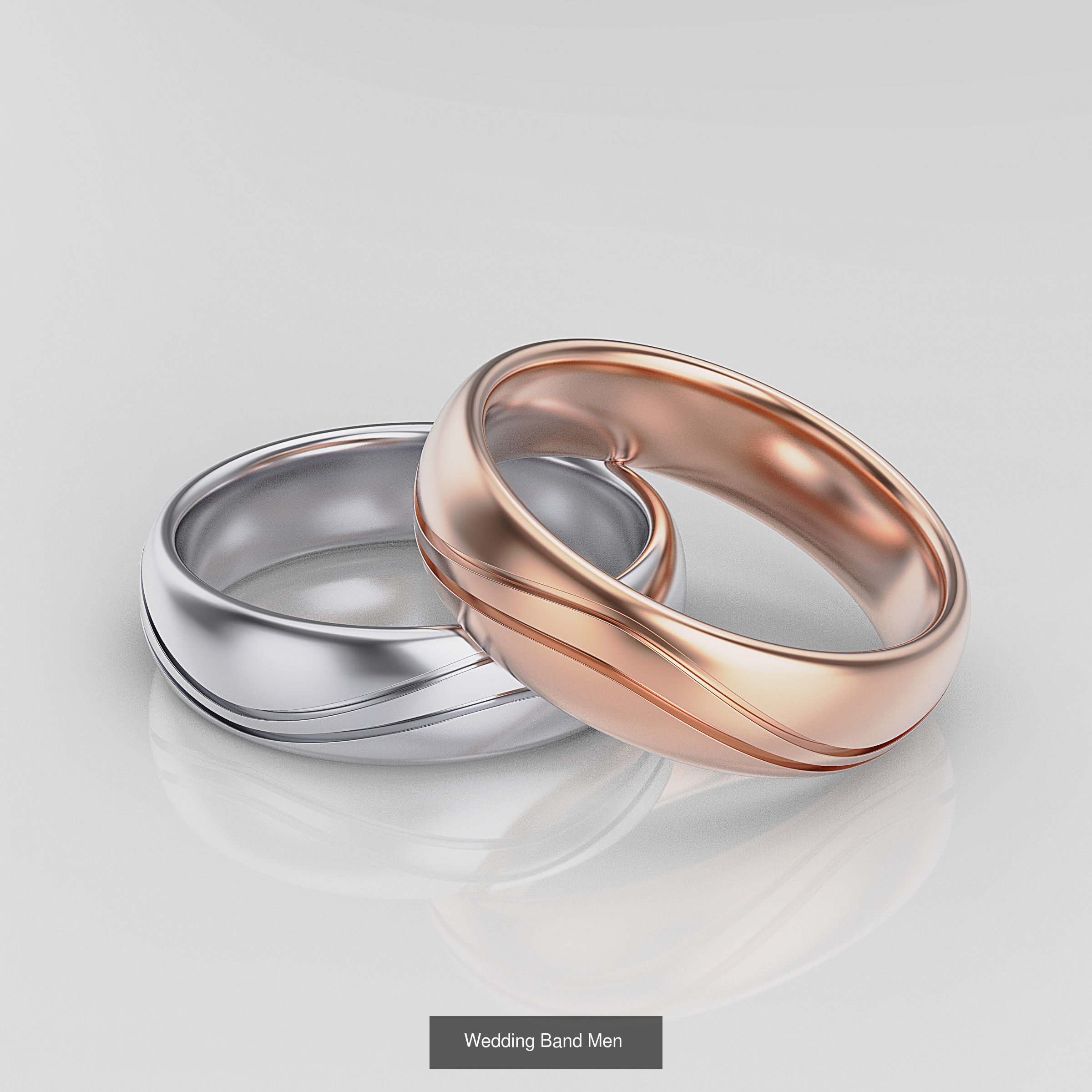 Wedding Band 3D Model Collection_15