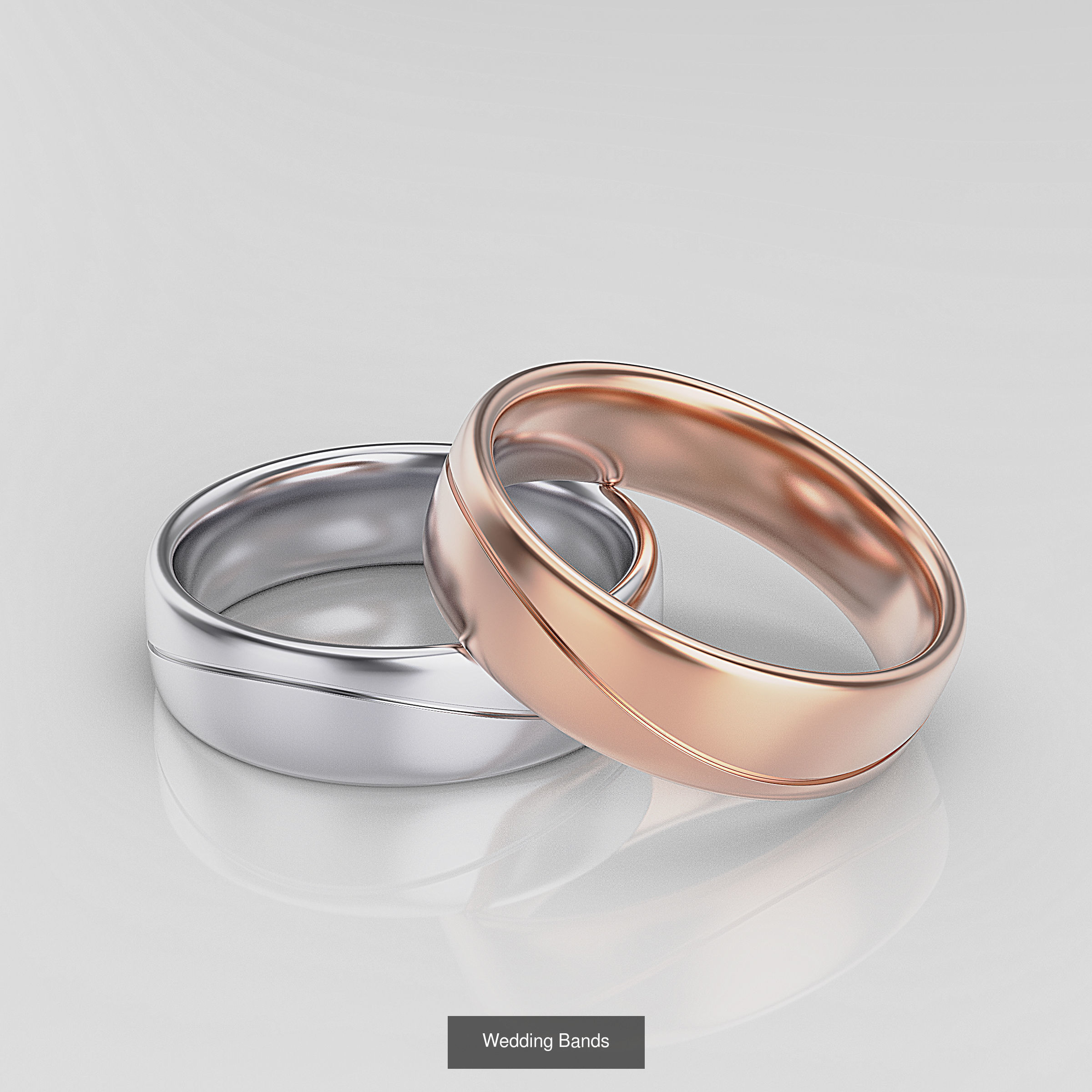 Wedding Band 3D Model Collection_10