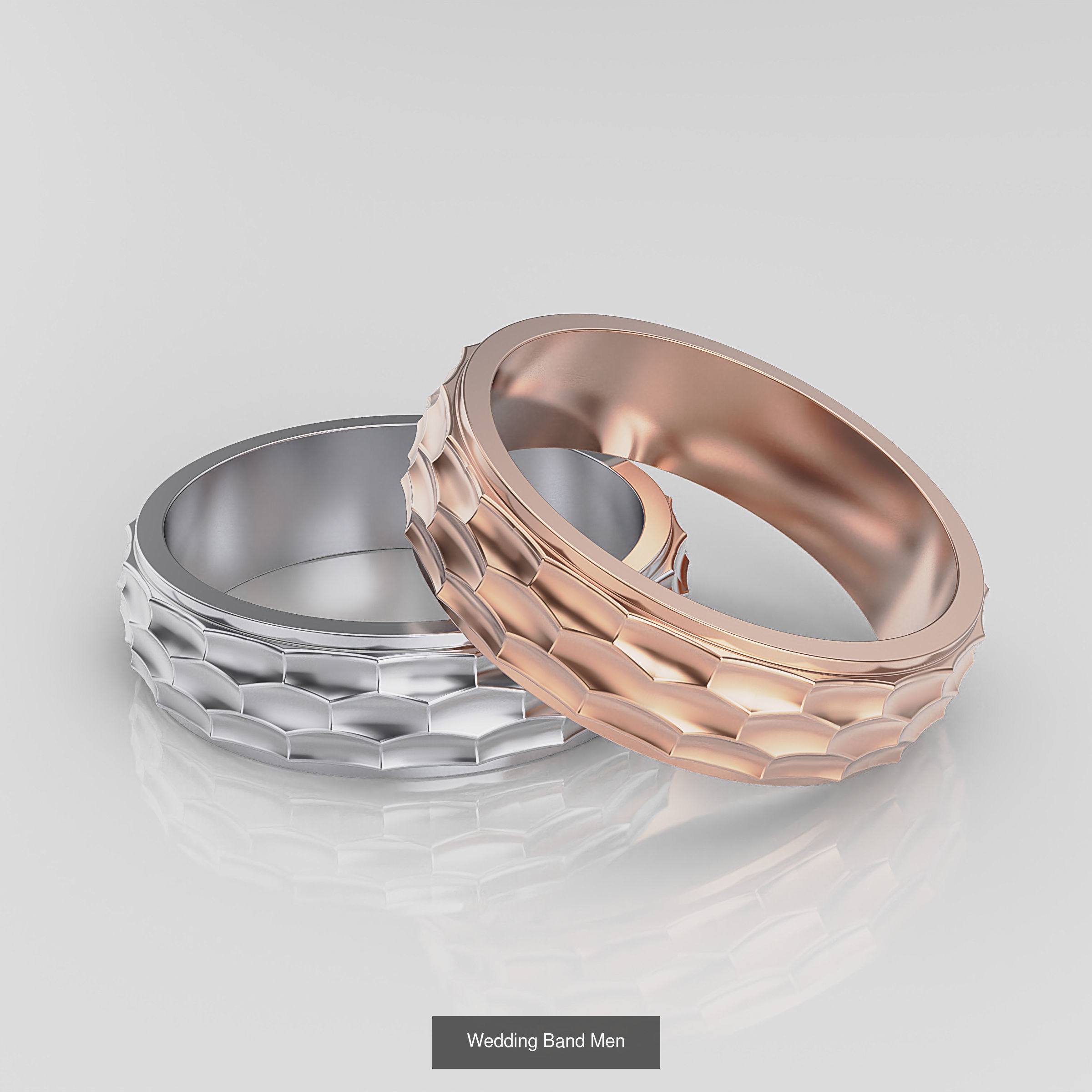 Wedding Band 3D Model Collection_35