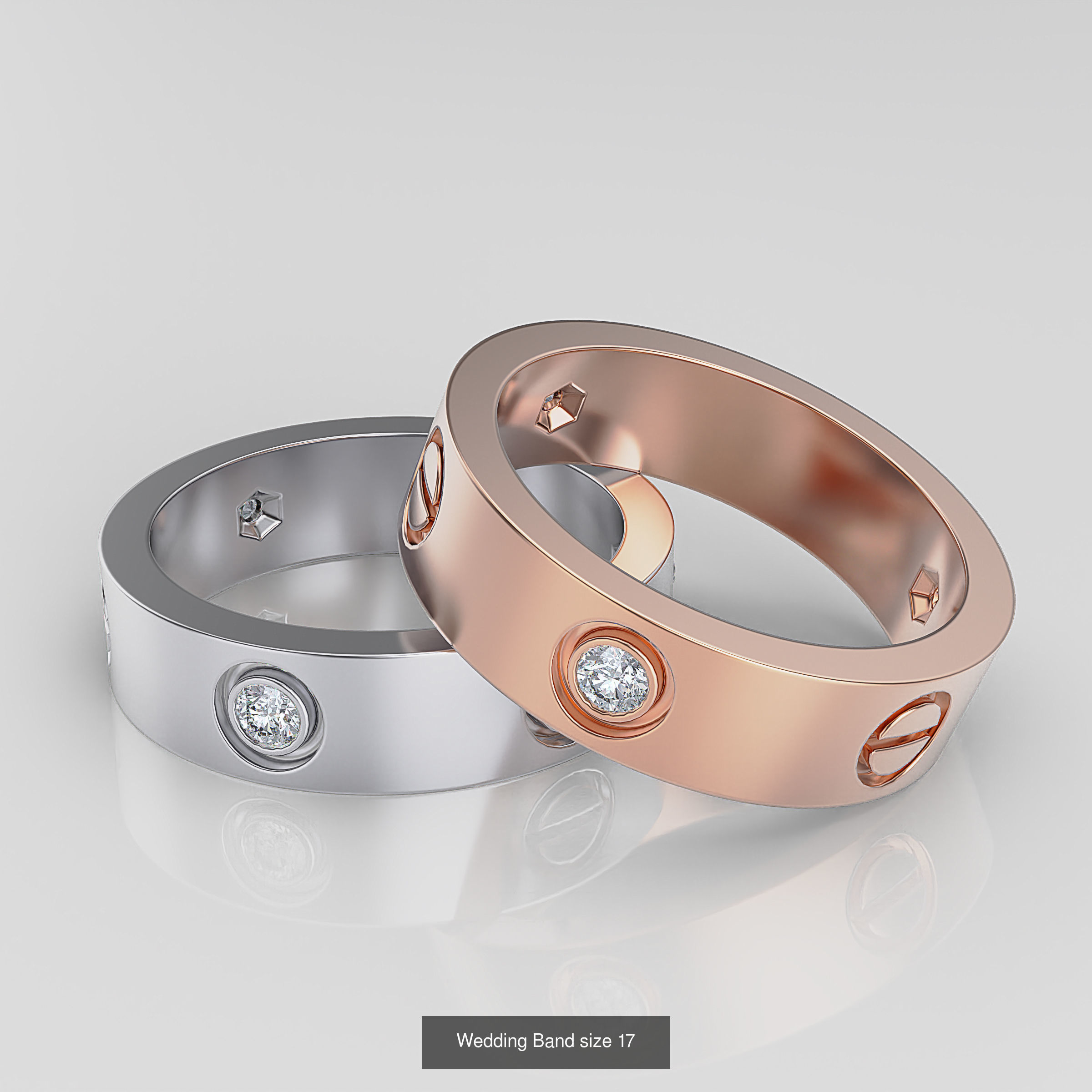 Wedding Band 3D Model Collection_40