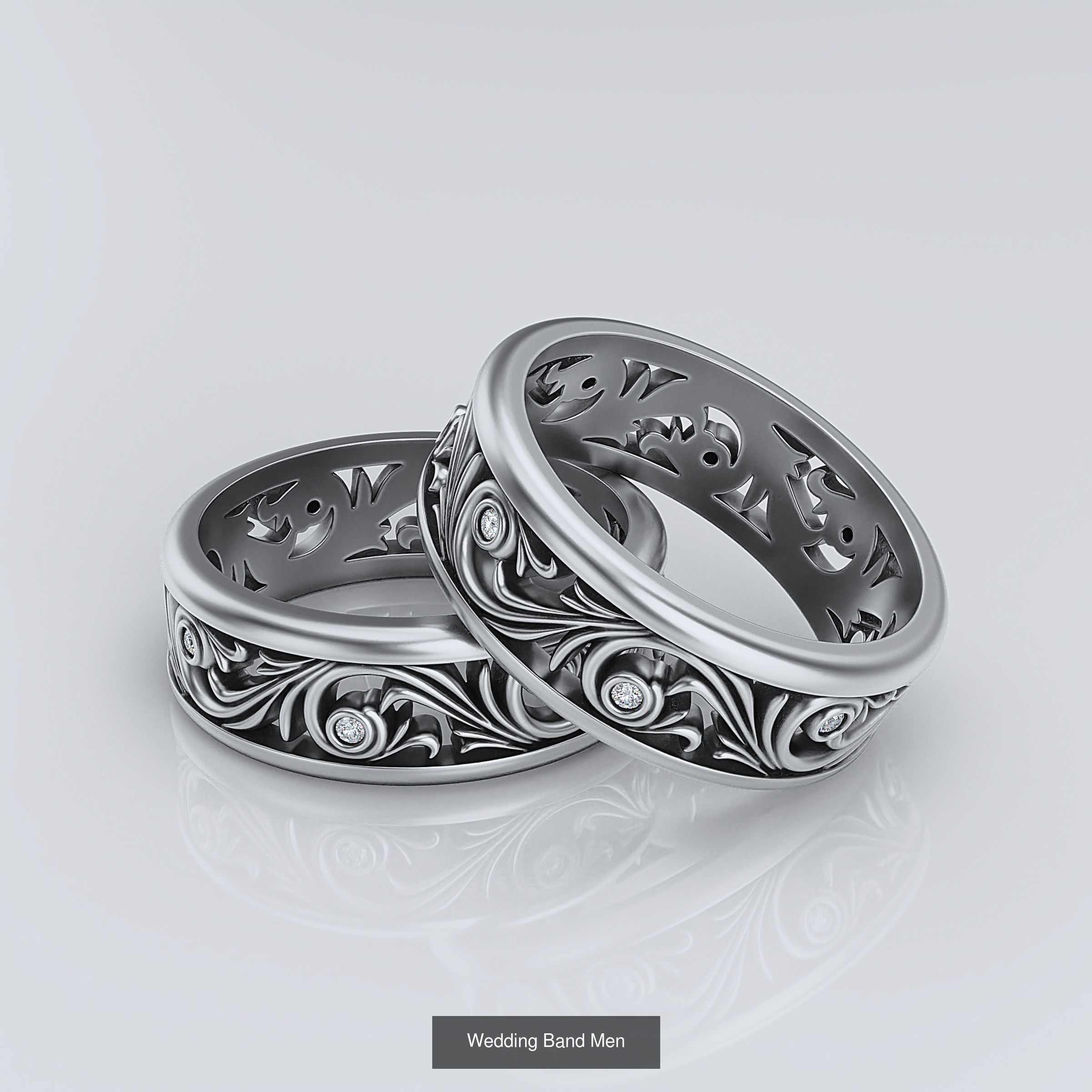 Wedding Band 3D Model Collection_25
