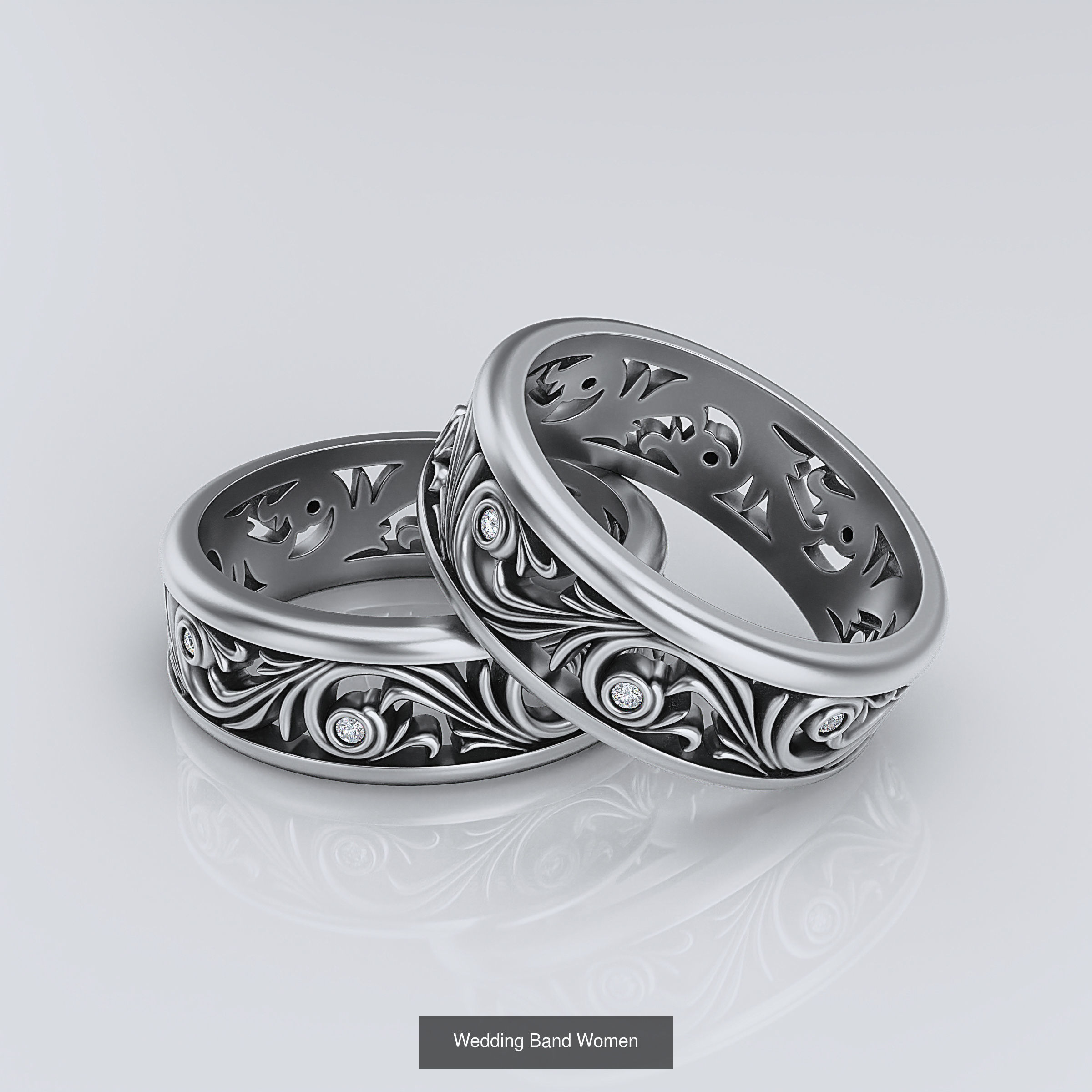 Wedding Band 3D Model Collection_12