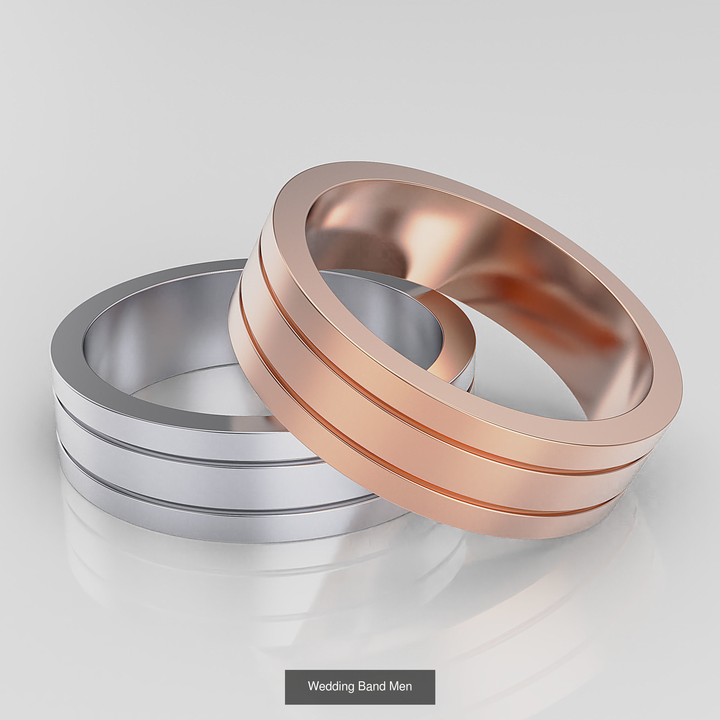 Wedding Band 3D Model Collection_28