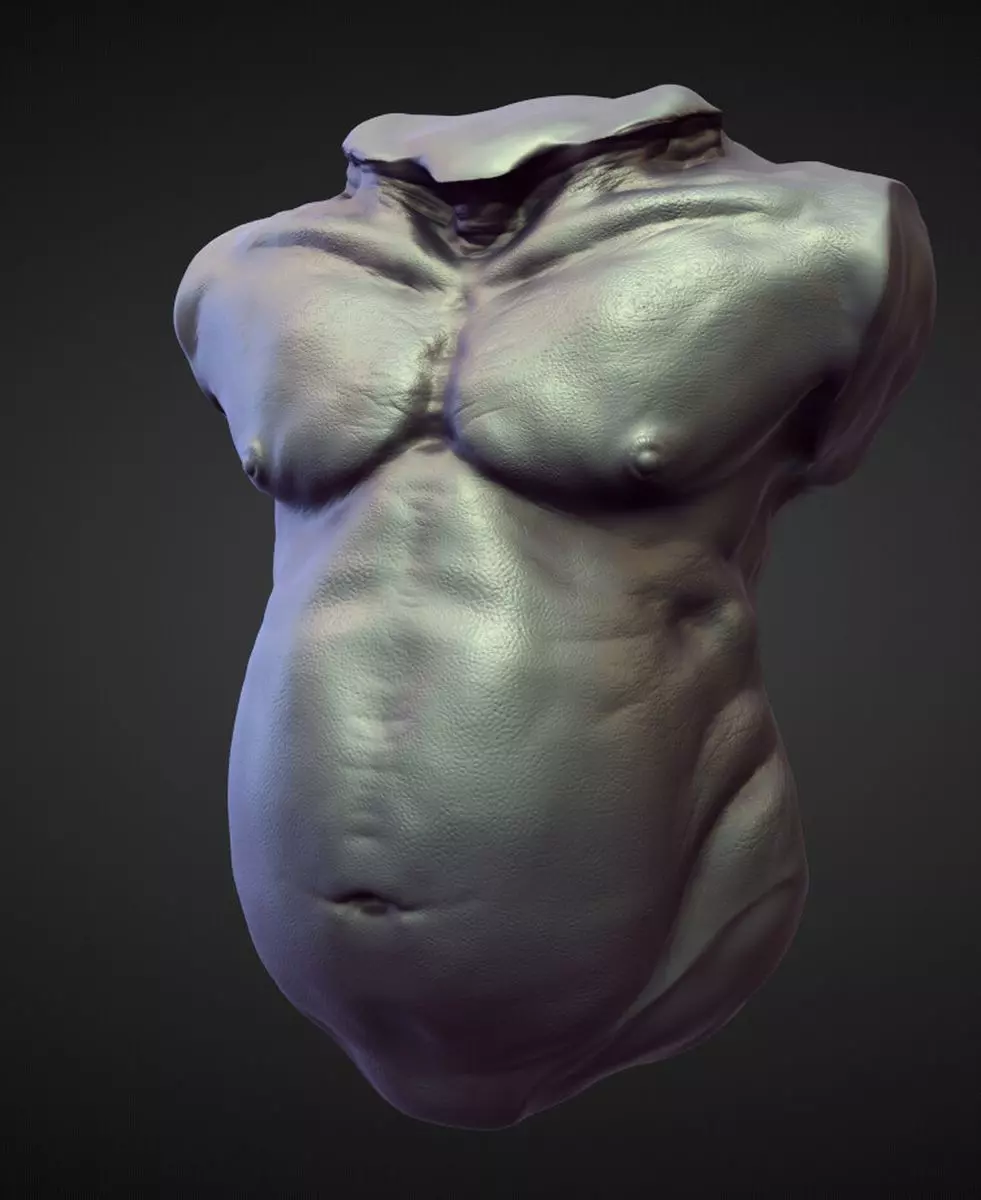 TORSO15 high poly sculpt 3D model_0