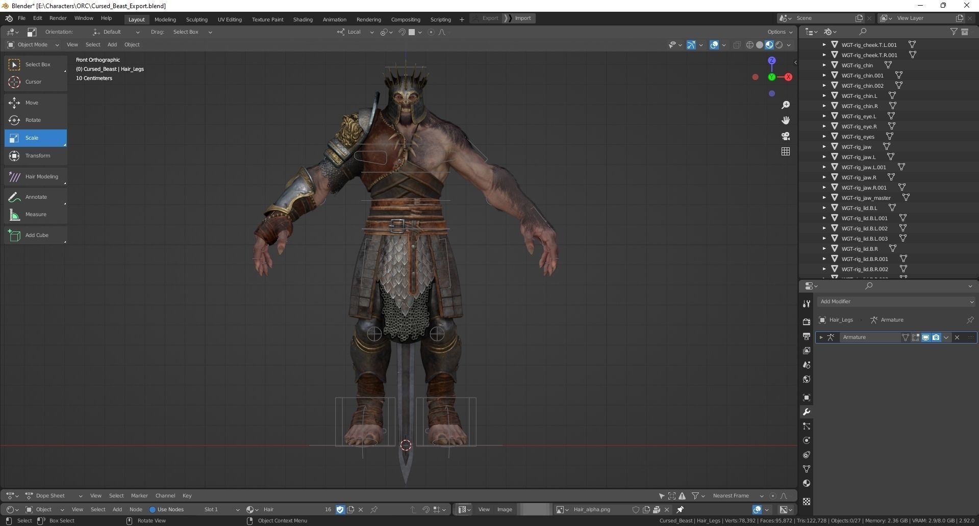 Cursed Beast Low-poly 3D model_28