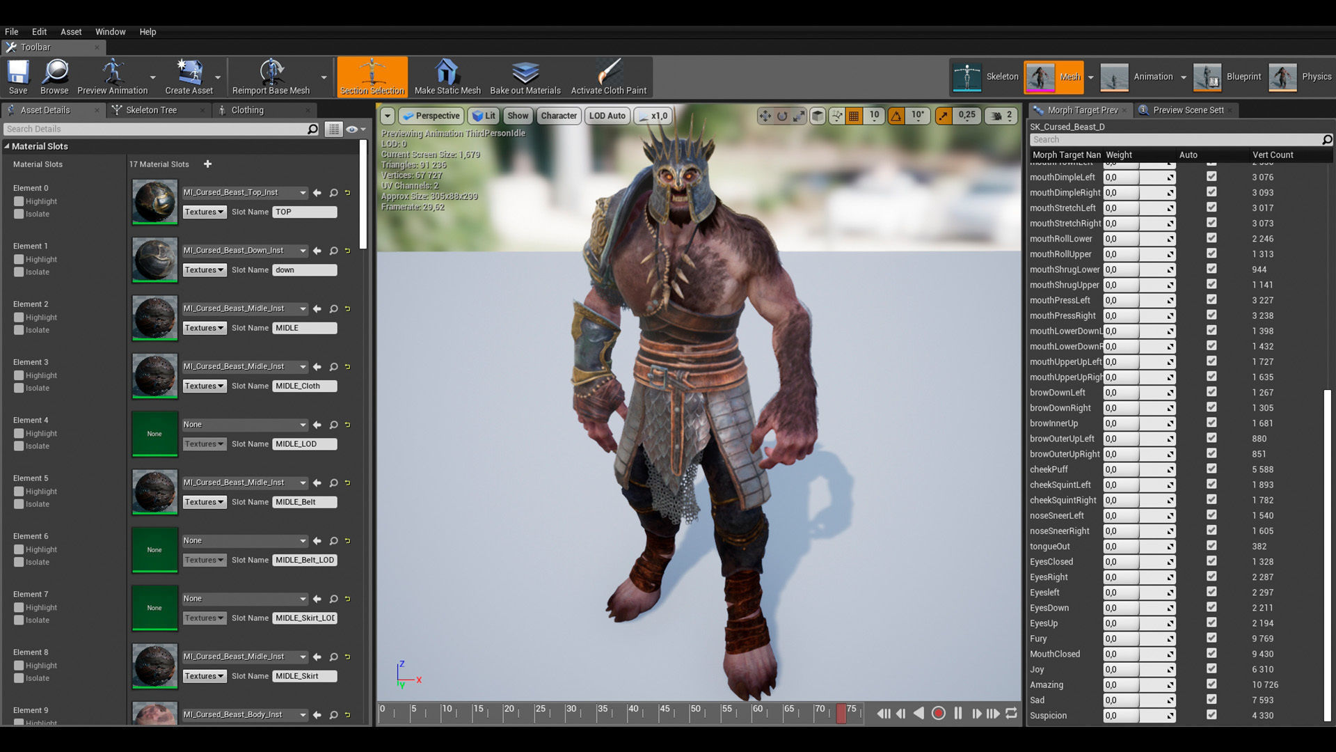 Cursed Beast Low-poly 3D model_19