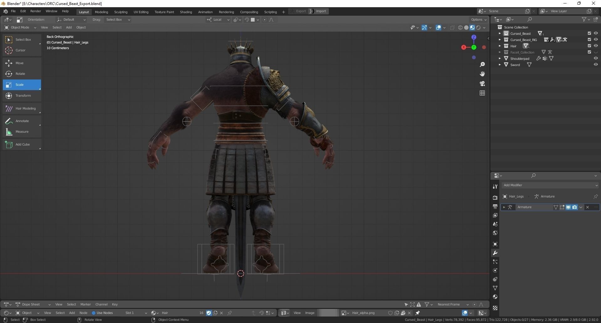 Cursed Beast Low-poly 3D model_27