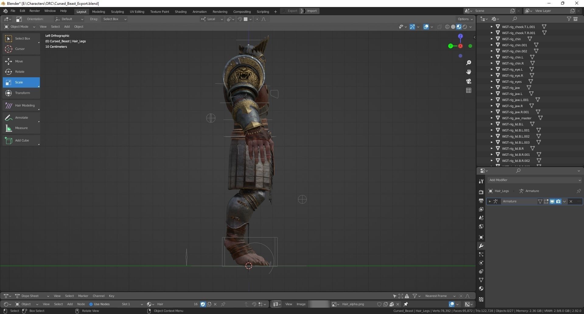 Cursed Beast Low-poly 3D model_29