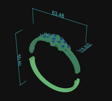 Bracelet 057 3D print model_7