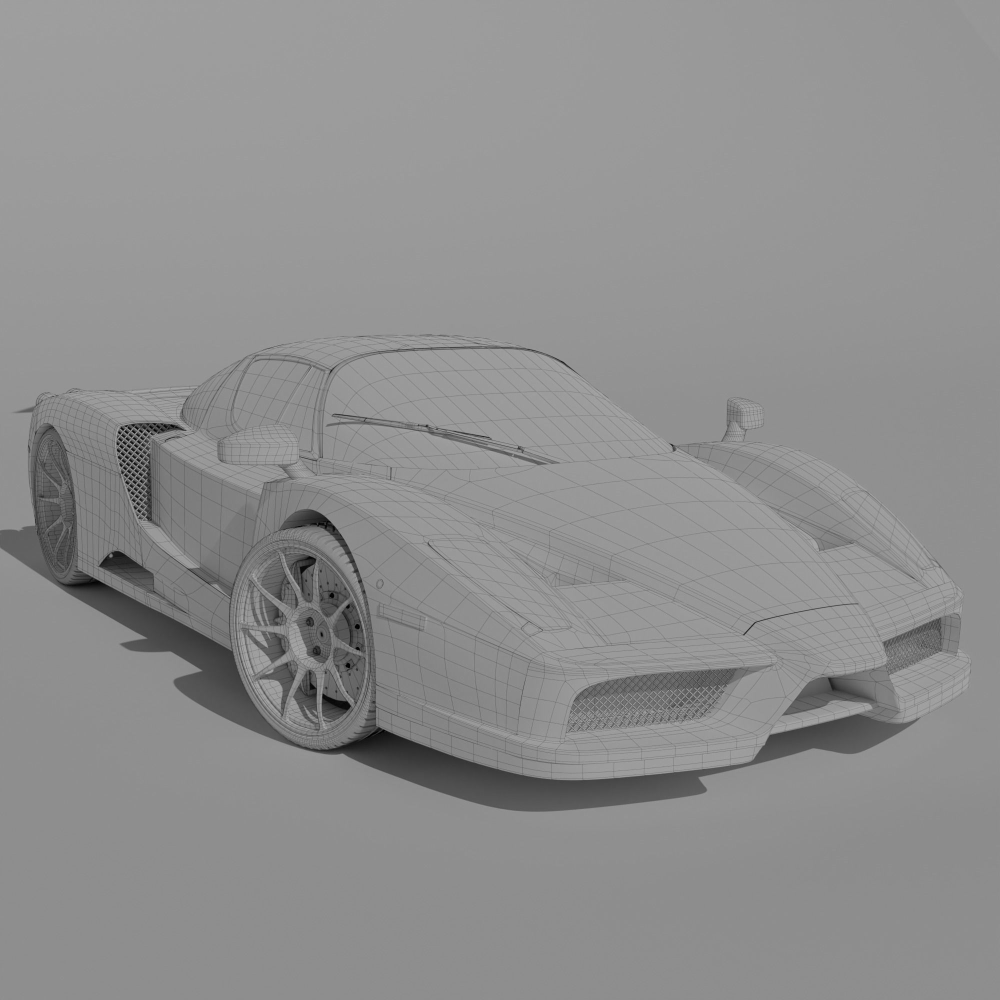 High poly Ferrari Enzo 3D model_6