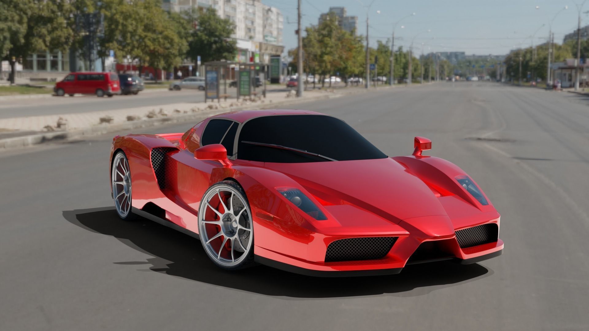  High poly Ferrari Enzo 3D model_4