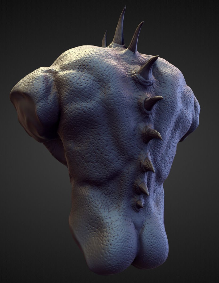 TORSO2 high poly sculpt 3D model_2