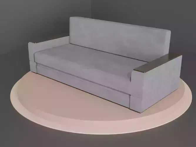 Modern Style Sofa low-poly