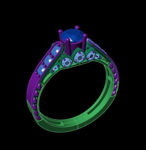 Rings 3D print model_4