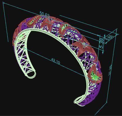 Bracelet 065 3D print model_9